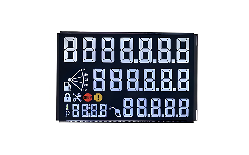Vertical Alignment LCD structure showing liquid crystal orientation
